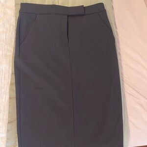 Express Black Pencil Skirt with Front Seam Detail
